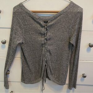 Tie Back Sweater Top